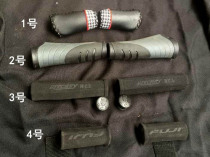 Bicycle handle cover 4 hand-sewn double short lock Gloss soft rubber meat ball model High density sponge two models