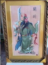 New cross stitch Guandi Shengjun Guan Yu figure vertical version living room cross stitch printing large porch finished products