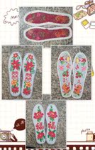 Cross stitch insole cotton pinhole cotton pinhole cotton semi-finished embroidered shoes cushion pure handmade finished product