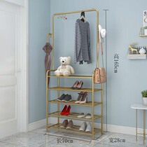 Net celebrity doorway simple household floor-to-ceiling shoe rack hanger simple living room storage multi-layer storage coat rack