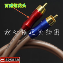 HIFI audio Lotus LINN fever signal line audio cable audio cable audio cable Budweiser RCA head