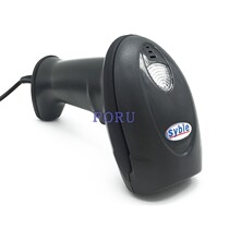 XB-2108 one-dimensional laser fast scanning self-induction free hand press barcode scanner wire barcode gun