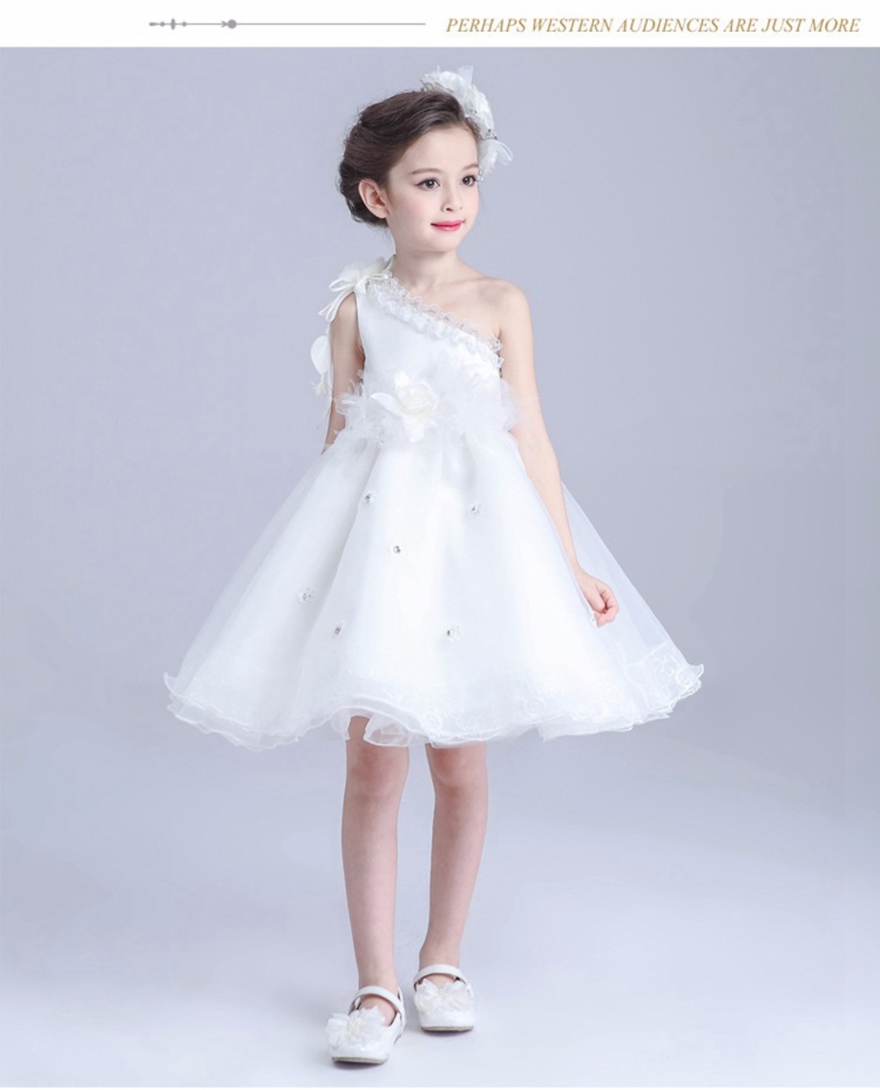 公主裙女童花童礼服蓬蓬裙小孩生日礼物演出服