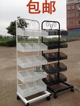 Net pocket shelf Small commodity shelf Mesh mask rack Basket mask shelf Wrought iron nail mask finger