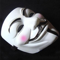 Halloween Horror movie theme V-word vendetta team mask V monster V face with blush adult prom props