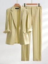 High-end temperament thin casual suit suit ladies 2022 summer new Korean style fashion chiffon suit jacket