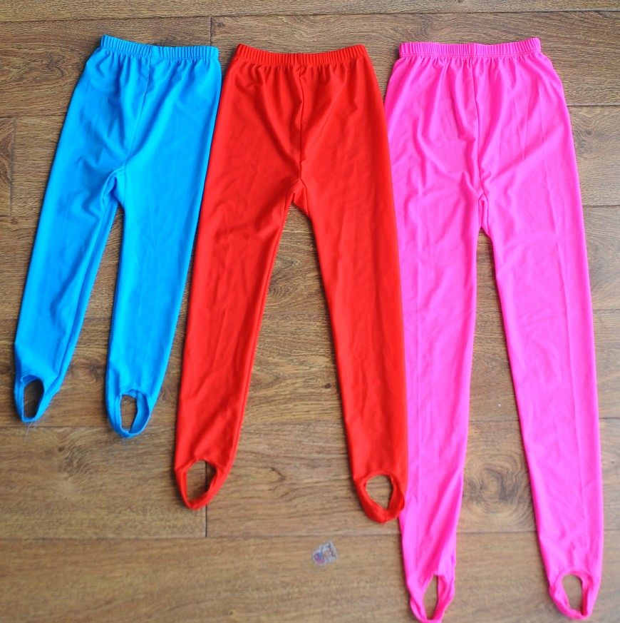 儿童健美裤踩脚女童练功服舞蹈裤弹力踩脚裤芭蕾男童形体裤白色