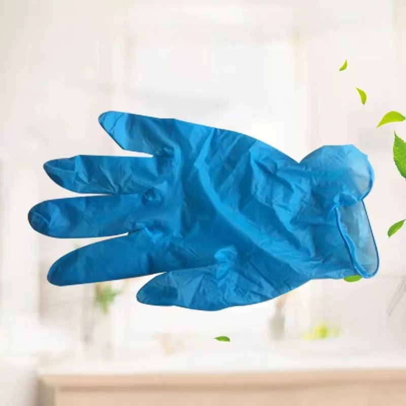 万力一次性pvc丁腈手套100只家用食品级乳胶烘焙洗碗餐饮透明加厚