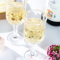 (single pat does not ship need to be photographed together with wine) crystal patterned glass-cup Nordic style red wine glass