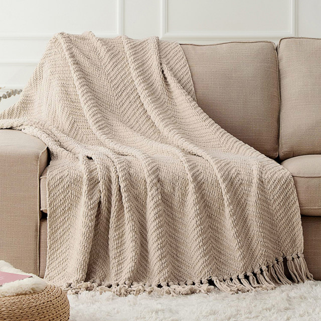 ຜ້າຫົ່ມ sofa Nordic ສີແຂງແສງສະຫວ່າງ Luxury blanket ຫ້ອງການ nap shawl ຜ້າຫົ່ມ bedside blanket ຫ້ອງດໍາລົງຊີວິດ ຜ້າຫົ່ມຕົກແຕ່ງ