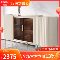 Light luxury plate dining room locker locker locker leads to wall wine cabinet Sichuan modern minimal restaurant collection cabinet
