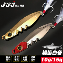 Lujah Bait Road Sub Bright Sheet Metal Bright Sheet Iron Plate Ultra Far Throw Mouth Bass Bass Fish Black Fish Mandarin Fish Bait