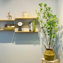 Simulated plant hanging tree Japanese branches fake flower horse drunk chamber of Nordic landing green plant decoration