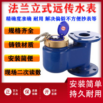 New Intelligent Pulse Secondary Display Meter Remote Display Meter Upper in and Lower Vertical Flange Remote Water Meter