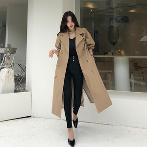 Autumn 2020 new British style loose coat temperament design sense windbreaker women’s middle long coat