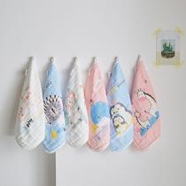 Japan ZD baby saliva towel Pure cotton anti-vomiting milk cotton yarn Baby small square towel handkerchief newborn face towel