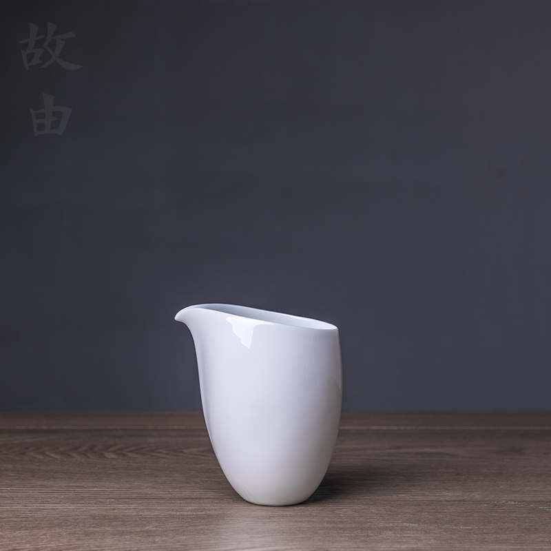故由景德镇茶具公道杯陶瓷大号公杯茶海 功夫茶具高白瓷分茶器_7折