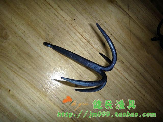 锚钩三爪钩手工锻造四钩水草水草耙子小船锚各种铁锚破冰钓鱼用品