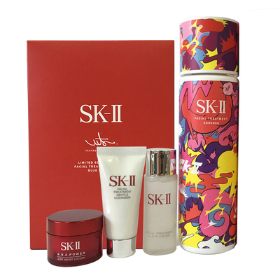 SKII/SK2神仙水圣诞节2019限量套装洗面奶大红瓶清莹露日本版集货