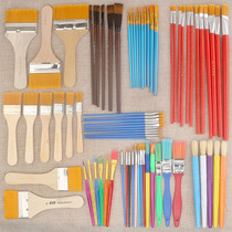 Children drawing suit drawing tool quality nylon plate brushed brush oil paintbrush fine art student graffiti row pen brush