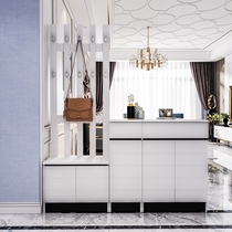 Shoe cabinet with hanger One-piece household door multi-functional large-capacity coat cabinet Simple modern entrance partition cabinet