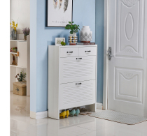 Ultra-thin solid wood dump shoe cabinet Household space-saving simple modern foyer cabinet multi-functional large capacity simple entrance