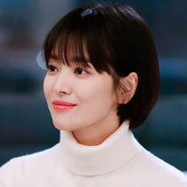 Song Huiqiao The same wig female short hair styling natural full head cover net red bobble real hair wig set