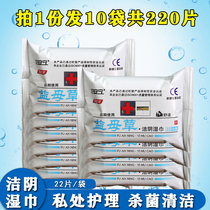 Motherwort Cleaning damp towels Private Virgin Care Germicidal and Bacteriostatic Anti-Itch Adults House Matter Sanitary Wet Towels 10 Pack