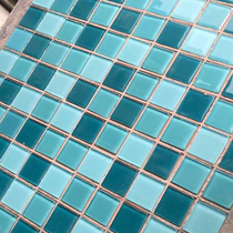 Crystal Glass Mosaic Fish Pool Pool Toilet Tile Wall Sticker
