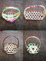 Japanese-style bamboo sashimi sushi decoration bamboo beveled Bamboo orchid baskets sushi plate fried orchid tempura