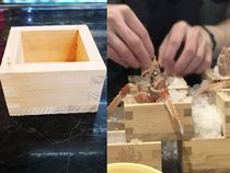 Japanese sashimi sushi decoration small wooden box 8*5cm square handmade box decoration