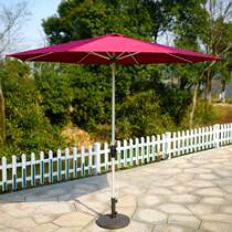 Outdoor beach umbrella Courtyard Umbrella Advertising Rome Umbrella Beach Sun Umbrella Stand Booth stall with light LED Security umbrella