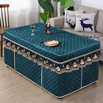 Fire cover rectangular 6 pieces double-sided velvet thickened velvet electric furnace cover new mahjong machine cover fire quilt cover