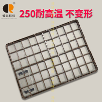 High temperature resistant 505 * 365mm silk print grill PPS tray cover wire printed glass oven plastic rack baking tray