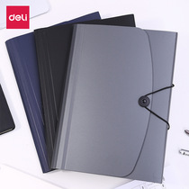 Dei 5236 organ bag A4 multi-layer folder Business Mens Womens portable file bag data storage bag students