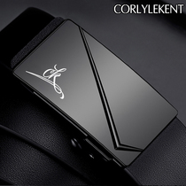 Leather Strap Man Genuine Bull Leather New Real Cow Leather Male leather Mens belt Young toothless Automatic buckle Inner buckle type CO-101