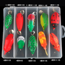 Luxury Refitted Lujah Bait Thunder Frog Suit Size Pass Kill Bionic Bright Sheet Thunder Frog Frog Black Fish Fake Bait Far Throw