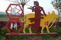 Large outdoor signs guide vertical spirit Fortress guide plate custom shopping mall parking lot landing signs