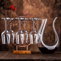 High-grade crystal glass red wine set household light luxury style wine Net red goblet wine cup decanter
