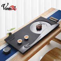 Whole piece of Wujin Stone Tea Plate Light Luxury Modern Kung Fu Tea Set Household Stone Tray Rectangular Tea Sea