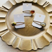 Korea East Gate elegant French romantic temperament rhinestone pearl inlaid amber hairclip