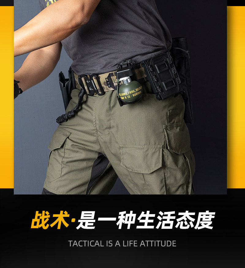户外腰带战术扣件一体 战术国产蝎小钢金属2腰封腰带 英寸浪人