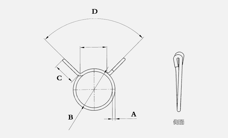304不锈钢弹簧管夹手捏钢丝卡簧水管23mm卡箍抱箍卡子1寸管道喉箍