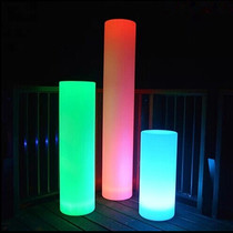 LED luminous cylindrical column floor lamp bar nightclub outdoor wedding activities decorative lighting remote control