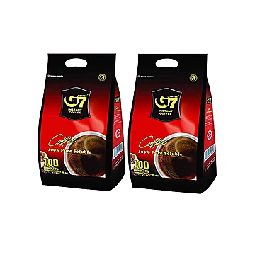 【自营】越南中原G7黑咖啡粉(2g*100包)*2袋[3元优惠券]-寻折猪