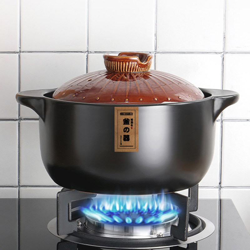 曼达尼砂锅耐高温汤煲陶瓷沙锅煲汤锅炖锅明火家用燃气煲仔饭汤锅