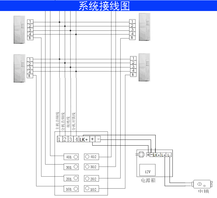 永安非可视楼宇对讲门铃 不锈钢面板 直按式6户主机ya98zad六户