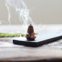 Antique mini small incense burner incense holder Copper nine-hole incense holder Brass plate incense frame wire incense bracket clip incense