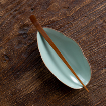 Tianqing Ruyao tea is a set of two pieces of kung fu tea set accessories tea ceremony six gentlemen wake up tea tea tea