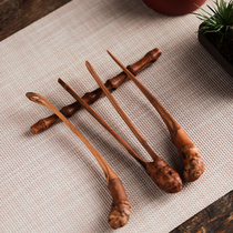Zen bamboo root pin Japanese bamboo tea spoon kung fu tea set accessories tea ceremony zero with bamboo root tea needle palm tea tray